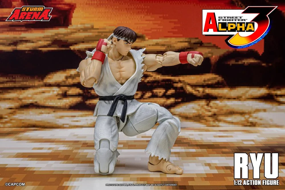 Capcom Street Fighter Alpha 3 Storm Arena Ryu 1/12 Scale Action Figure available at chimploot.com