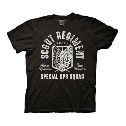 Attack On Titan Anime Scout Regiment Special Ops Squad T-Shirt Available for sale at ChimpLoot.com