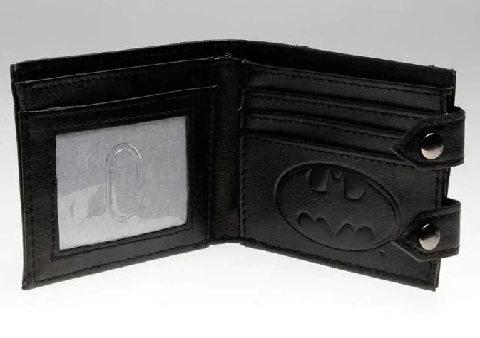 DC Comics - Batman Metal Bat Symbol Snapclose Bi-Fold Wallet