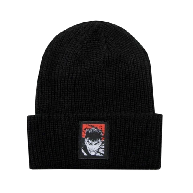 Berserk Guts Icon Black Beanie available at chimploot.com