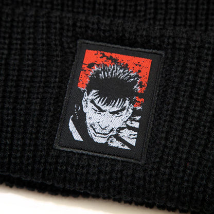 Berserk Guts Icon Black Beanie available at chimploot.com