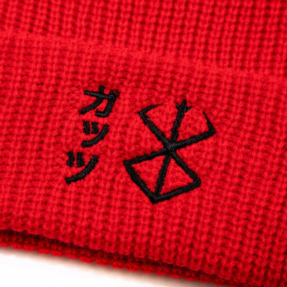 Berserk Brand of Sacrifice Red Beanie available at chimploot.com