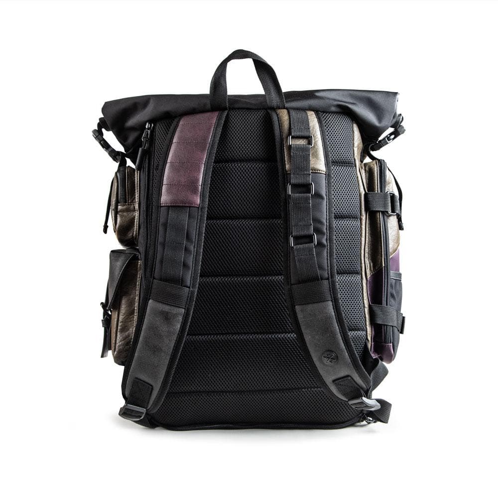batman metal plate faux leather backpack DC Comics - Batman & Joker Roll-Top Backpack