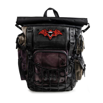 batman leather motorcycle backpack DC Comics - Batman & Joker Roll-Top Backpack