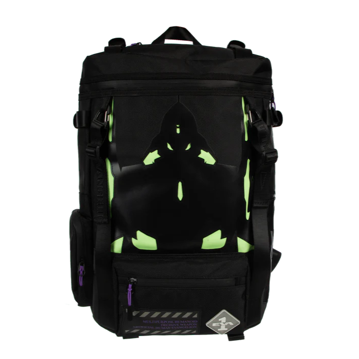 Front Evangelion Unit 1 Glow In The Dark Backpack Available at ChimpLoot.com