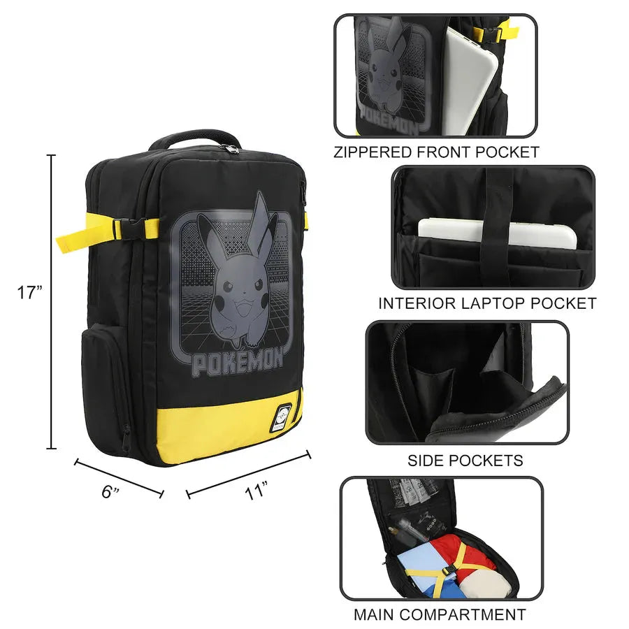 Pokémon Running Pikachu Large Travel Backpack from bioworld available at chimploot.com