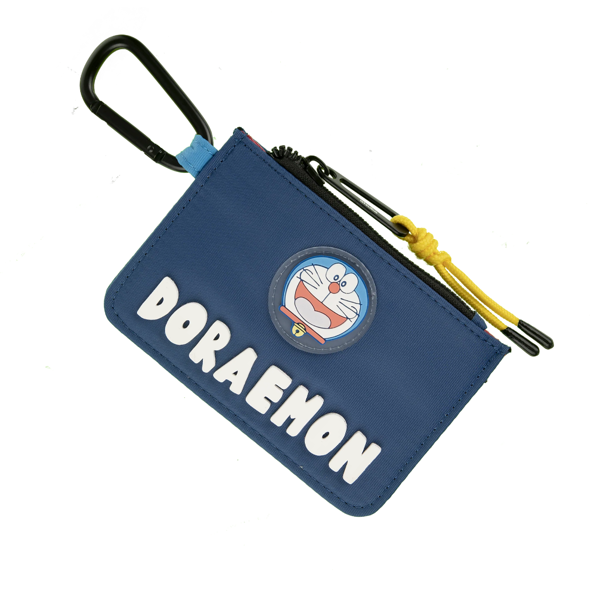 Blue pouch wallet with Doraemon character and 'Doraemon' text on a white background available at chimploot.com