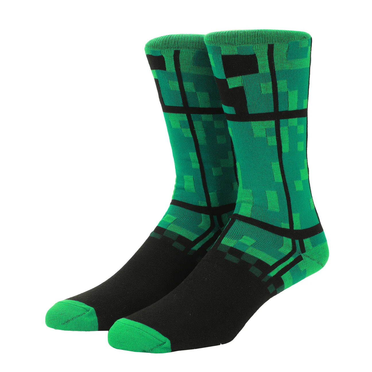 Minecraft Creeper Adult Crew Socks