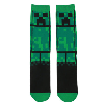 Minecraft Creeper Adult Crew Socks