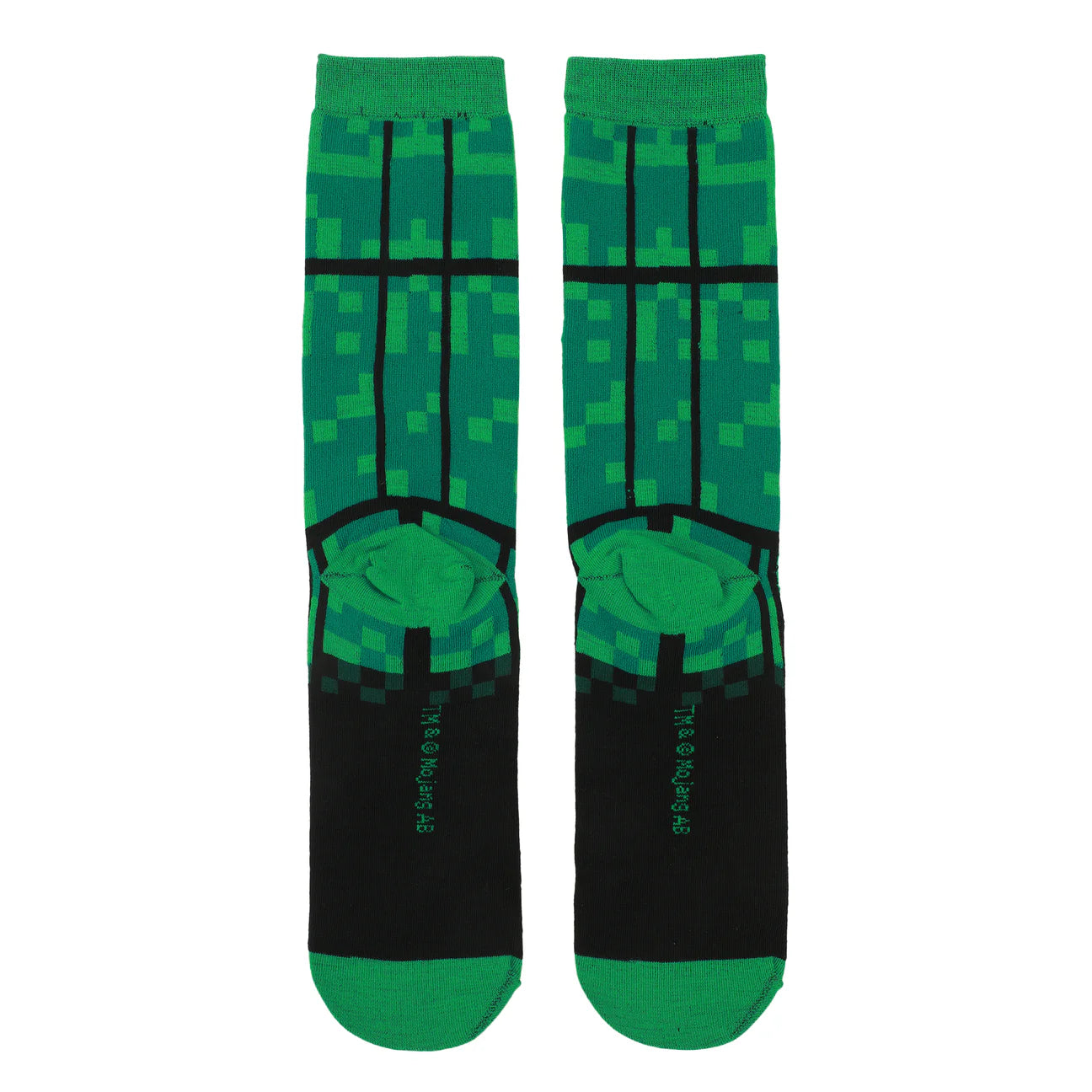 Minecraft Creeper Adult Crew Socks