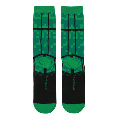 Minecraft Creeper Adult Crew Socks