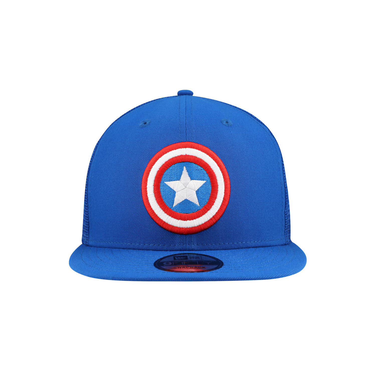 Captain America Blue New Era 9FIFTY Snapback Trucker Hat