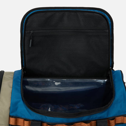 Blue Star Wars Rebel Trudger Duffle Bag with black straps and a visible brand logo on a white background available at chimploot.com
