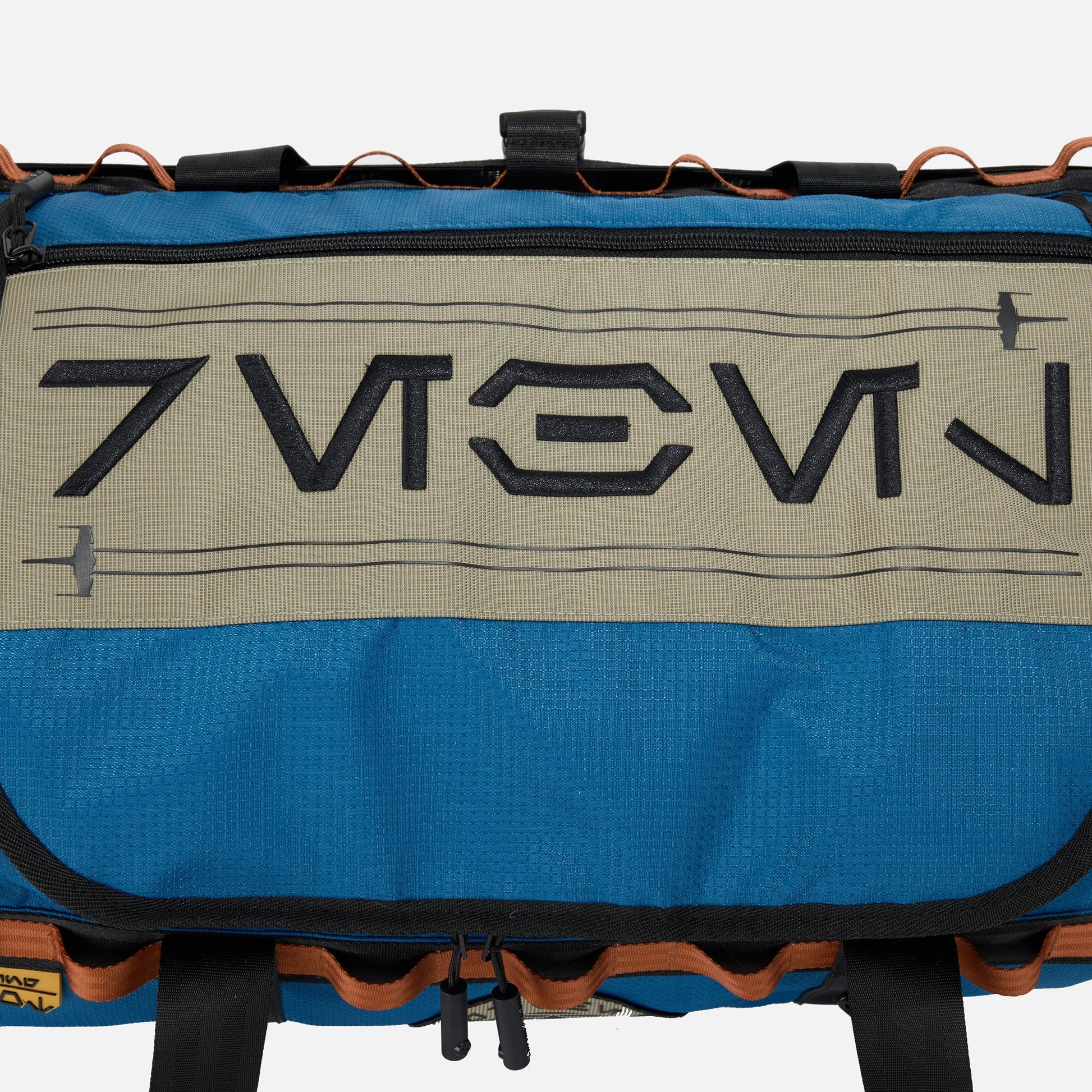 Blue Star Wars Rebel Trudger Duffle Bag with black straps and a visible brand logo on a white background available at chimploot.com