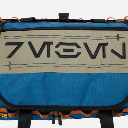 Blue Star Wars Rebel Trudger Duffle Bag with black straps and a visible brand logo on a white background available at chimploot.com