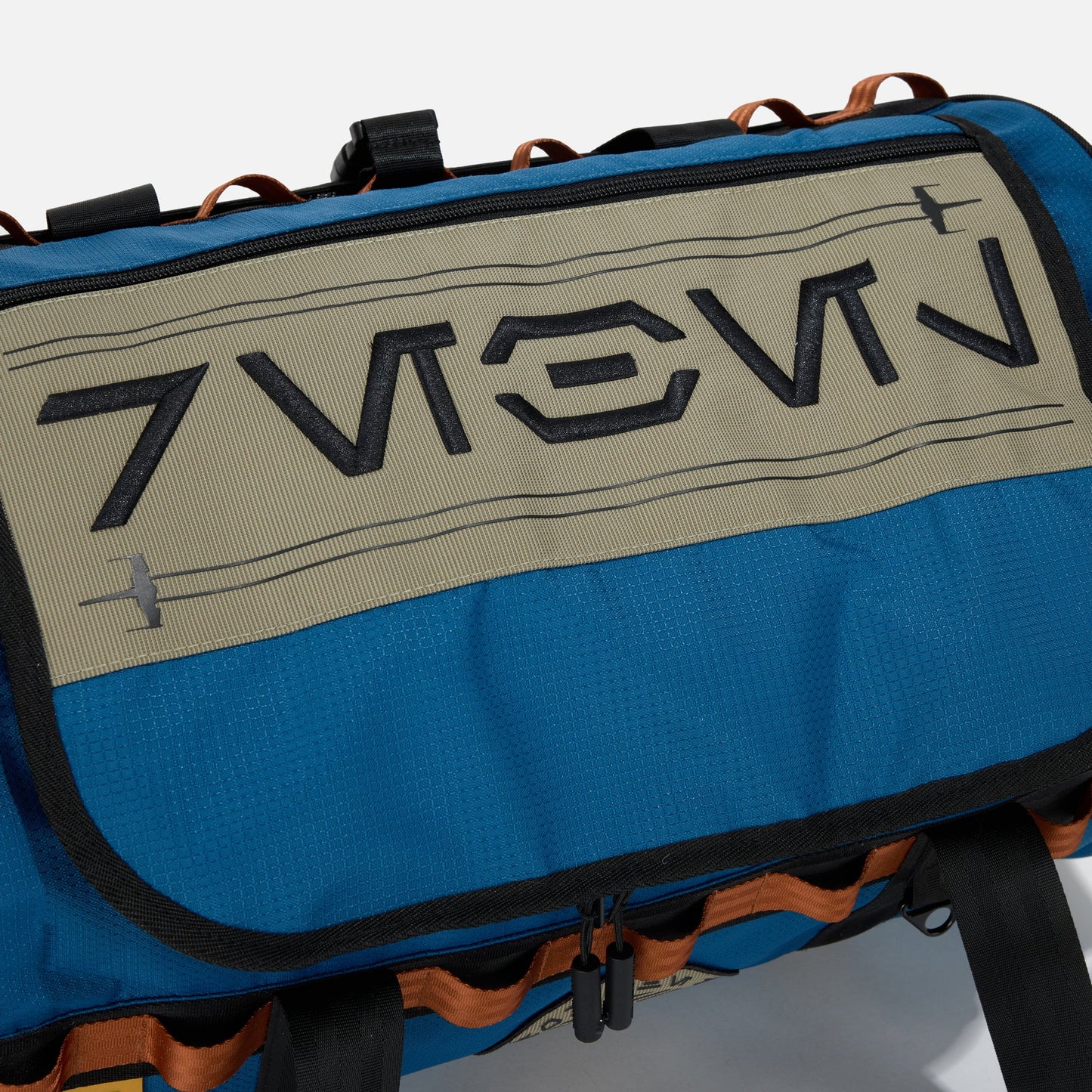 Blue Star Wars Rebel Trudger Duffle Bag with black straps and a visible brand logo on a white background available at chimploot.com