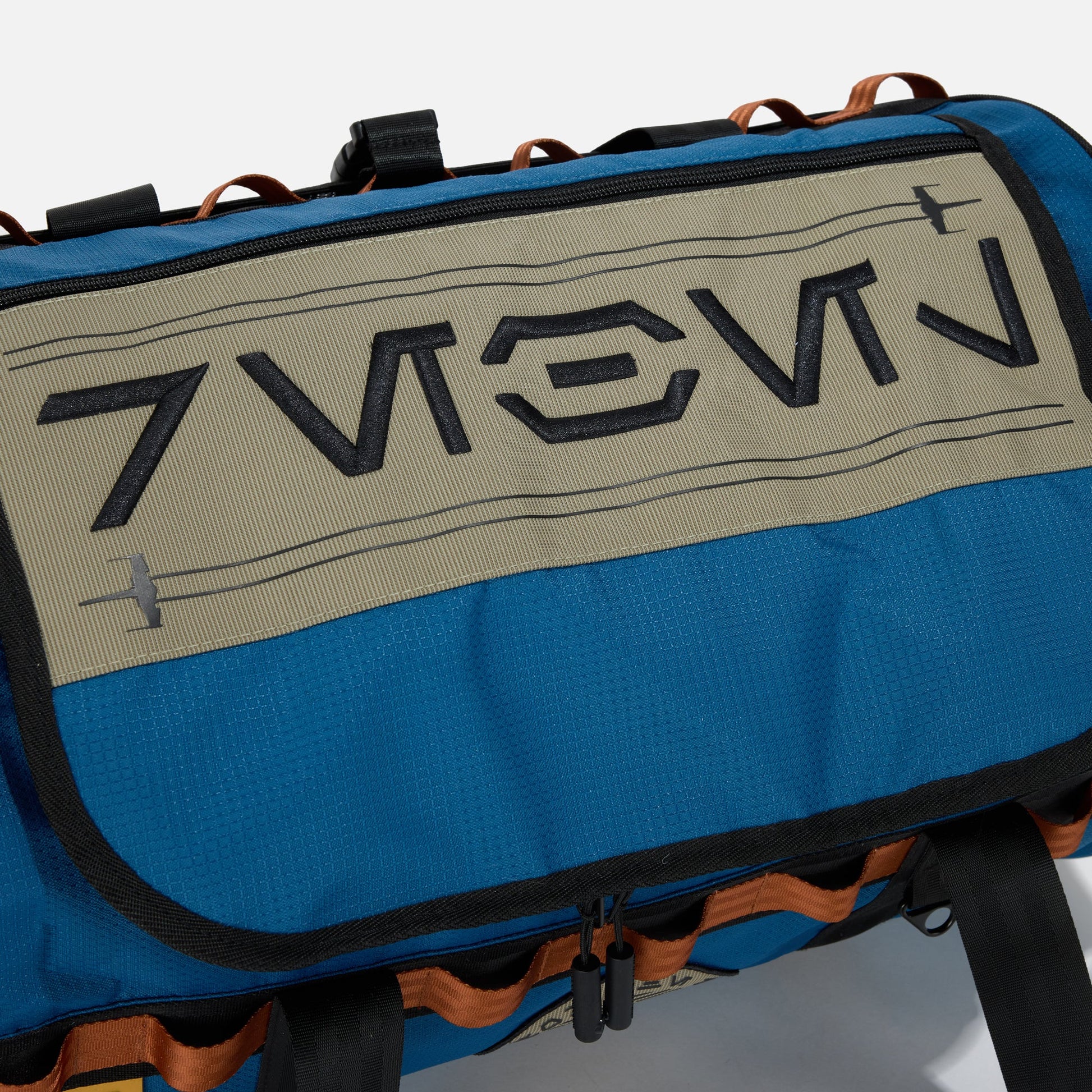 Blue Star Wars Rebel Trudger Duffle Bag with black straps and a visible brand logo on a white background available at chimploot.com