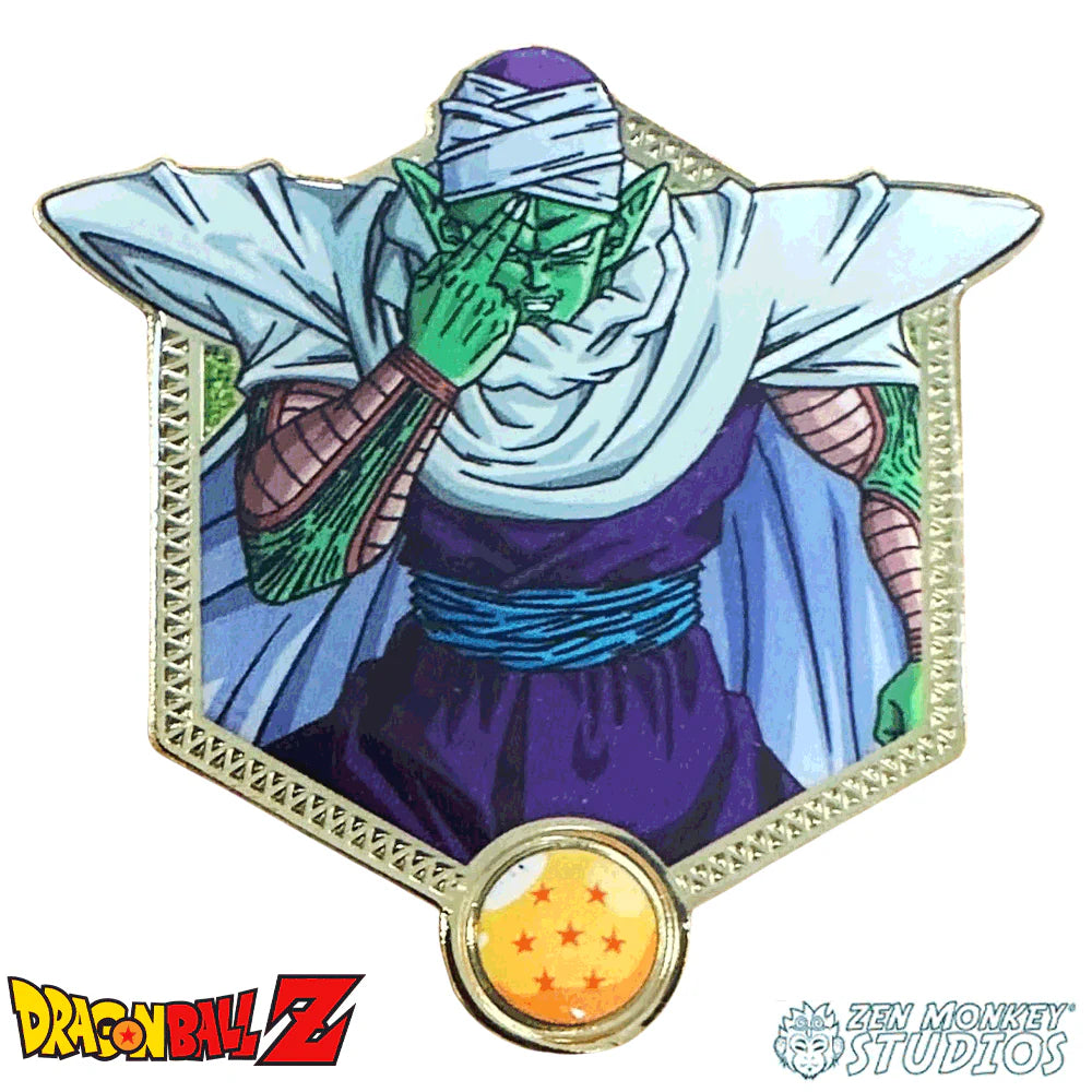 Character from Dragon Ball Z PICCOLO with a gold emblem featuring a star, on a white background.