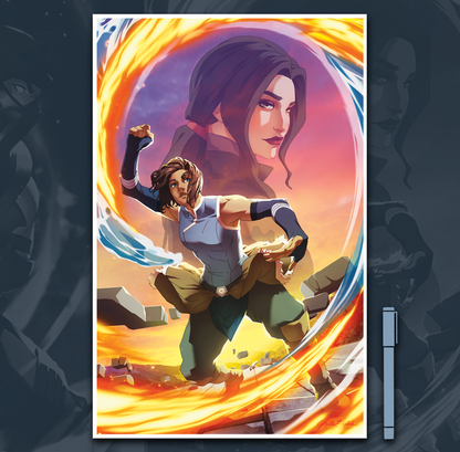 Avatar: The Legend Of Korra; Korra-Asami (11"x17")