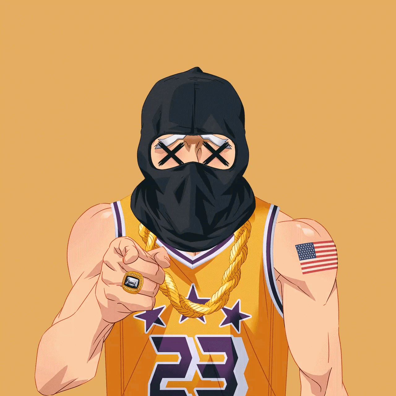 Fresh Uncle Sam NFT Collection by Angel Urena artist for hire