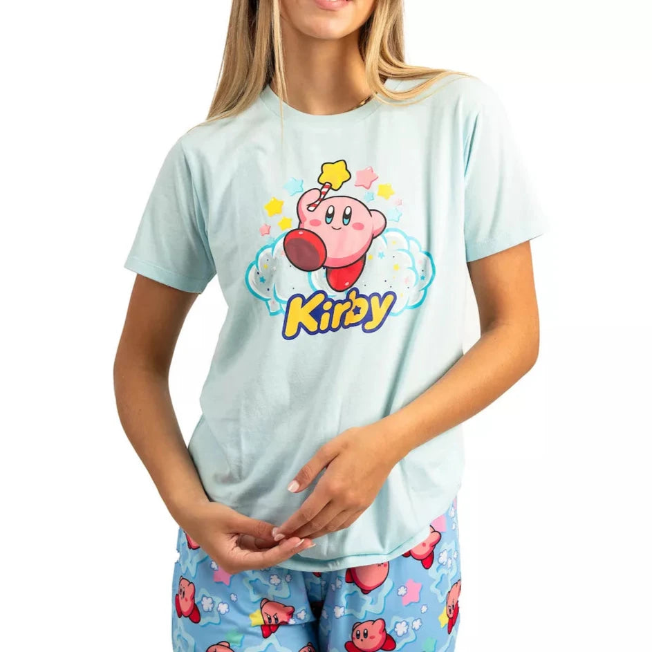 Kirby Stars Loungewear Set Nintendo apparel available at ChimpLoot.com