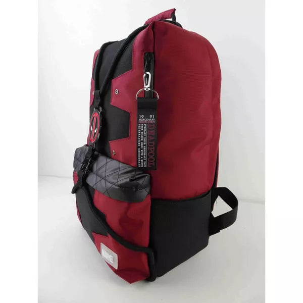 Marvel Deadpool Bungee Suit-up Character Backpack available at chimploot.com