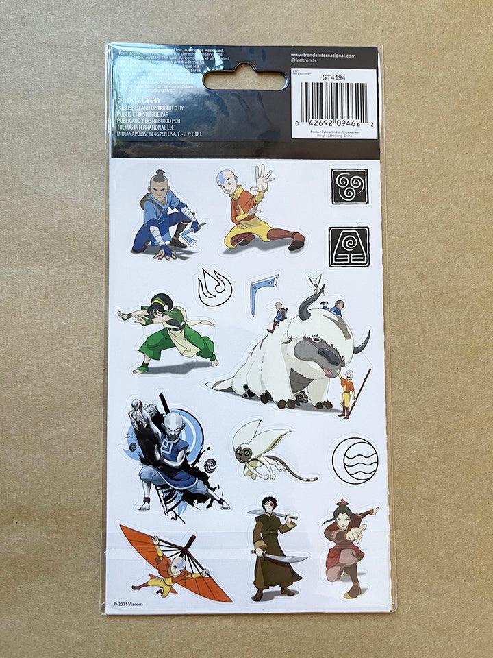 Avatar Operator Id Sticker Avatar The Last Airbender: Characters 4 Sticker Sheets | ChimpLoot.com