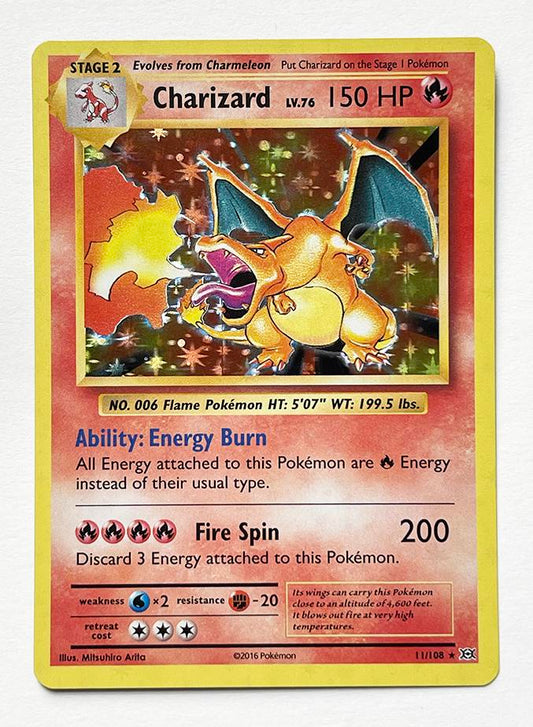 Pokémon pokemon pkm pocket monsters Charizard - XY - Evolutions 11/108 Rare Holo tcg trading card available at chimploot.com 