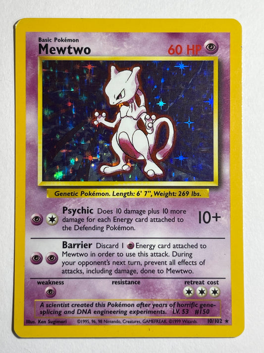 Pokémon: Mewtwo - Base Set 10/102 (Rare Holo)