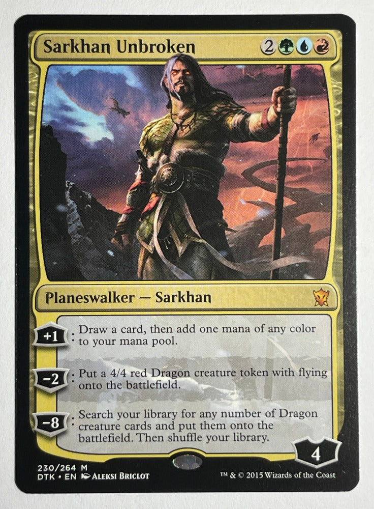 Magic The Gathering collectible tcg trading card gameSarkhan Unbroken 230/264