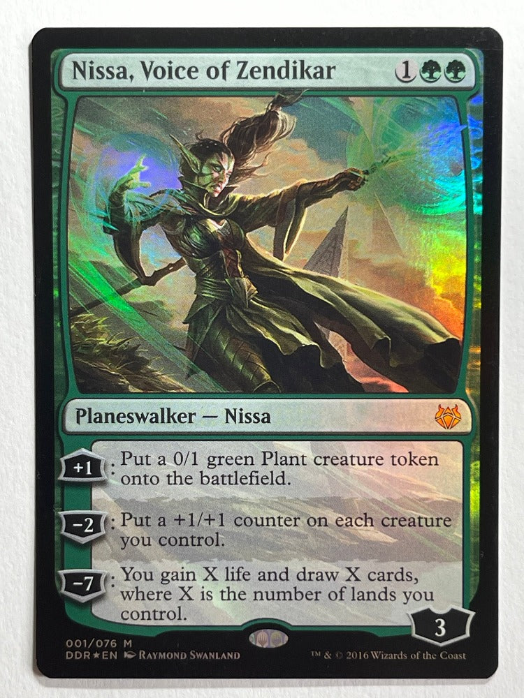 Magic The Gathering collectible TCG trading card game Nissa Voice of Zendikar Rare Foil