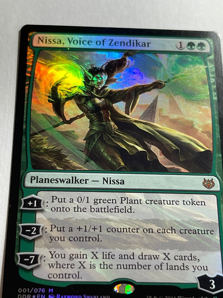 Magic The Gathering collectible TCG trading card game Nissa Voice of Zendikar Rare Foil