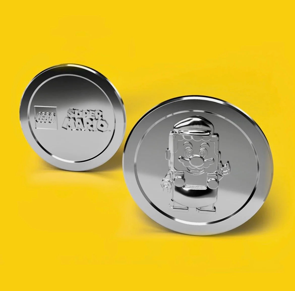 lego Super Mario Limited Edition Silver Coin available at chimploot.com