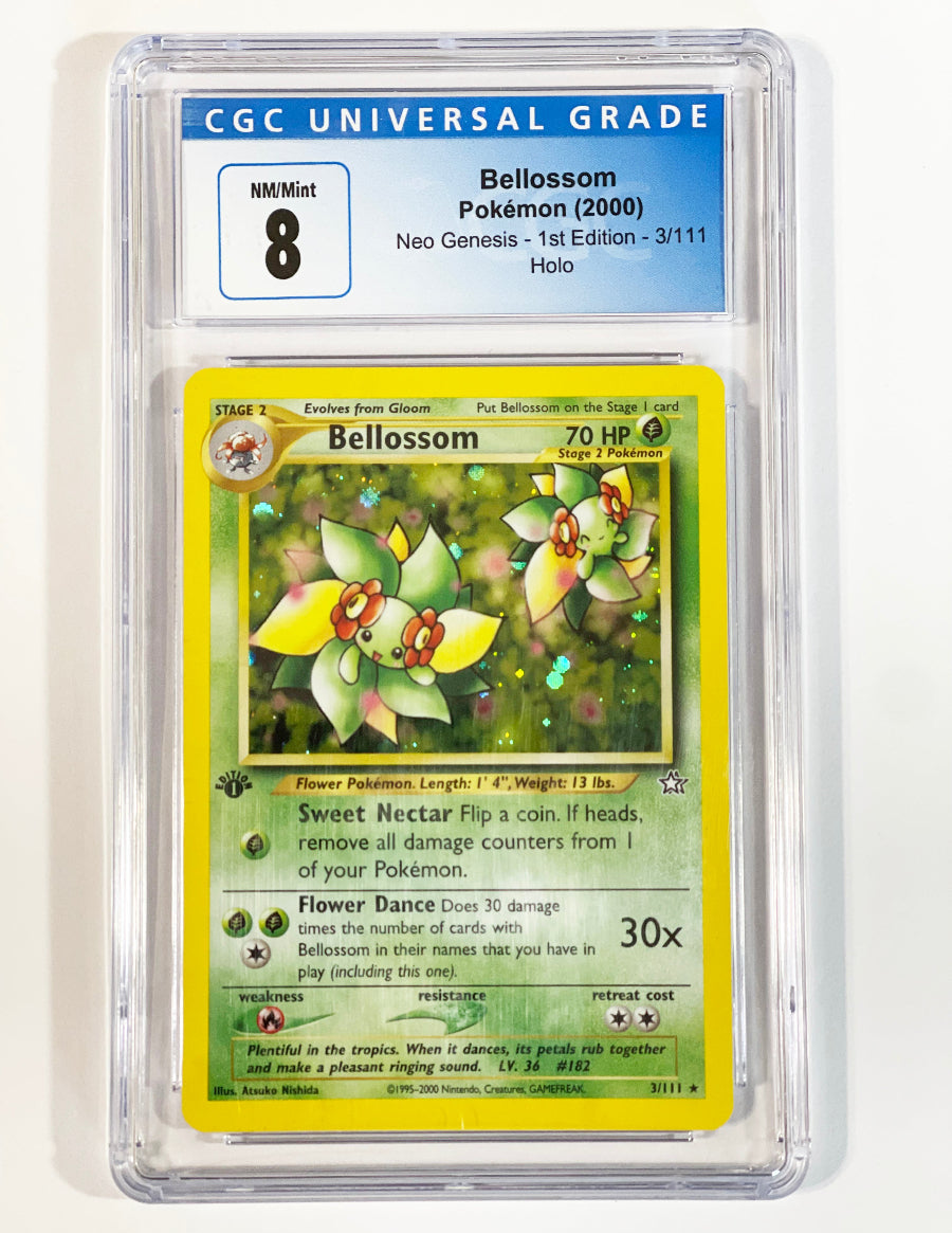 Pokémon: Bellossom - Neo Genesis - 1st edition 3/111 (CGC 8 MINT-NM)