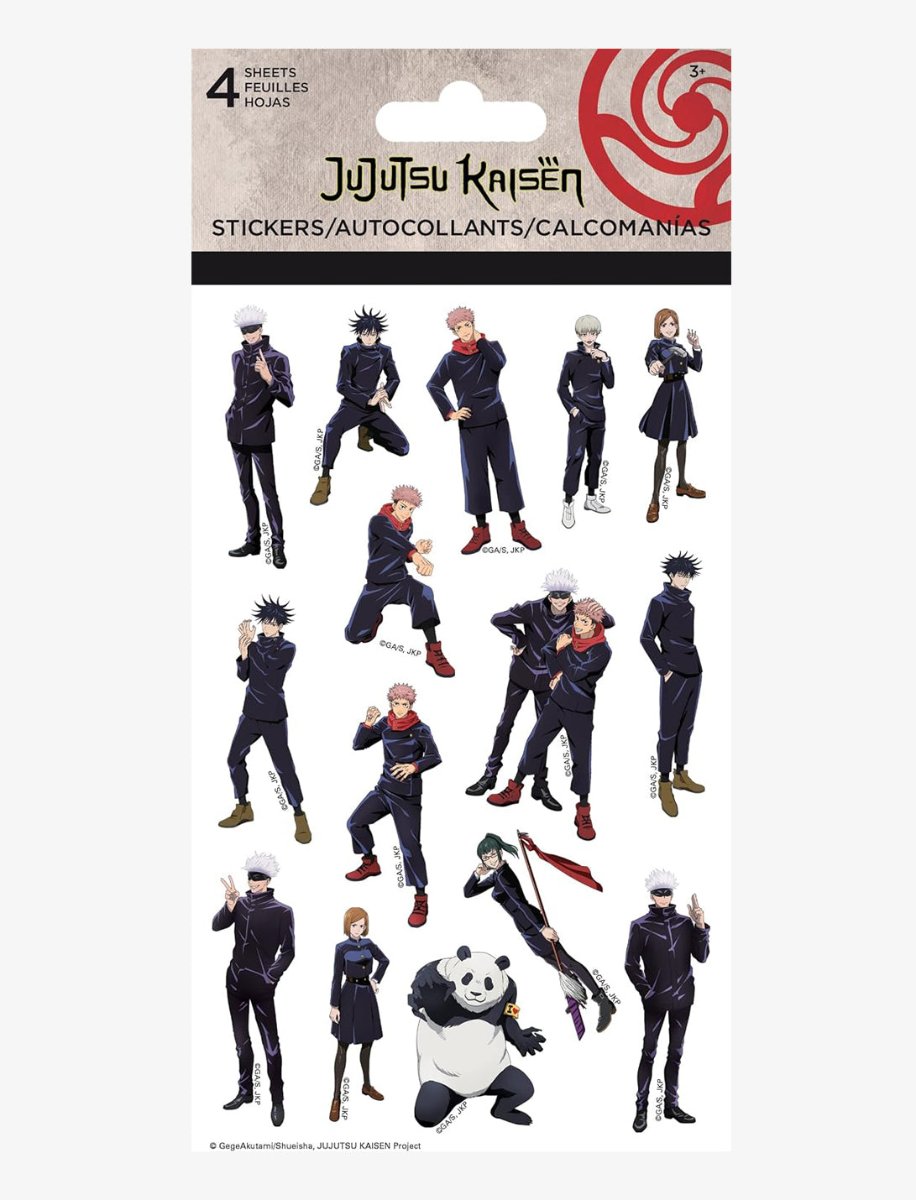 Jujutsu Kaisen Characters 4 Sticker Sheets