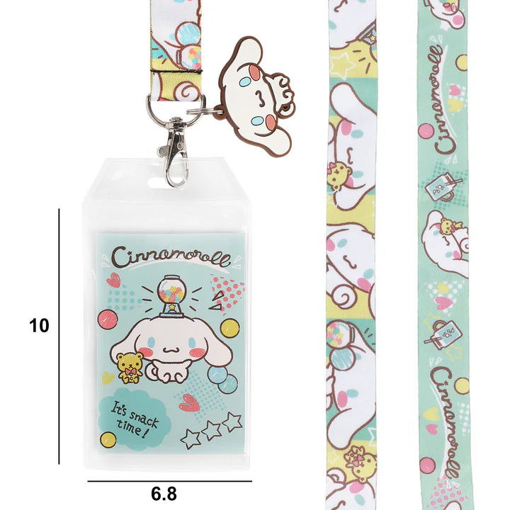 Cinnamoroll lanyard with badge holder and measurements