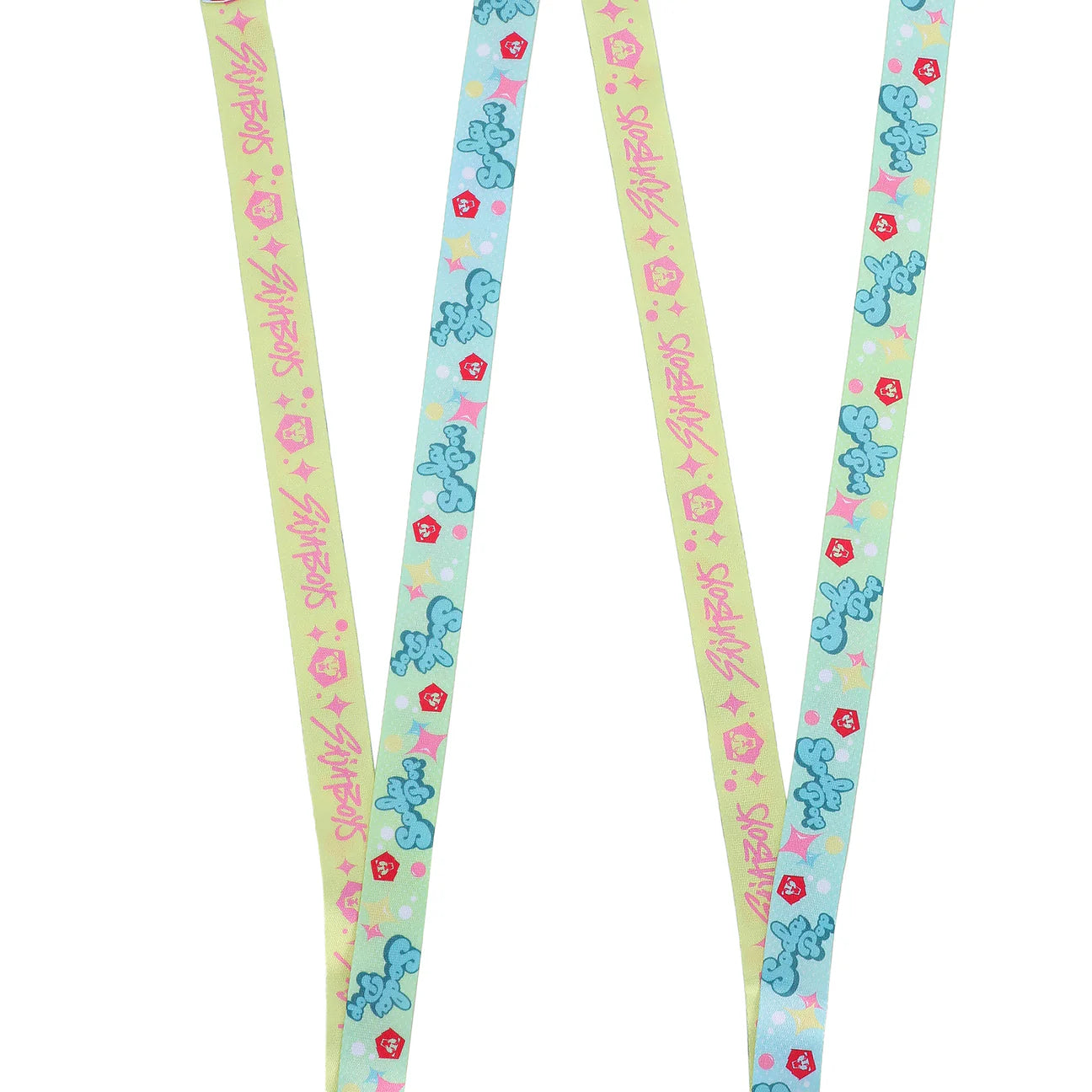 Lanyard with K-Pop Demon Hunters Saja Boys Soda Pop cartoon character design on a white background