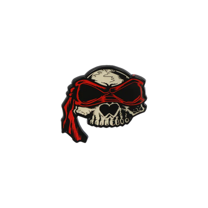 Teenage Mutant Ninja Turtles Raphael Skull Lapel Pin TMNT available at ChimpLoot.com