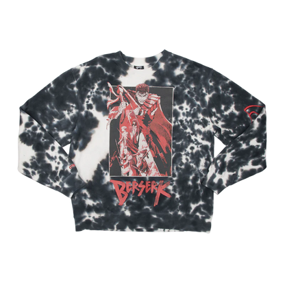 front Berserk Conviction Arc Bleached Woven Crewneck Sweatshirt available at chimploot.com