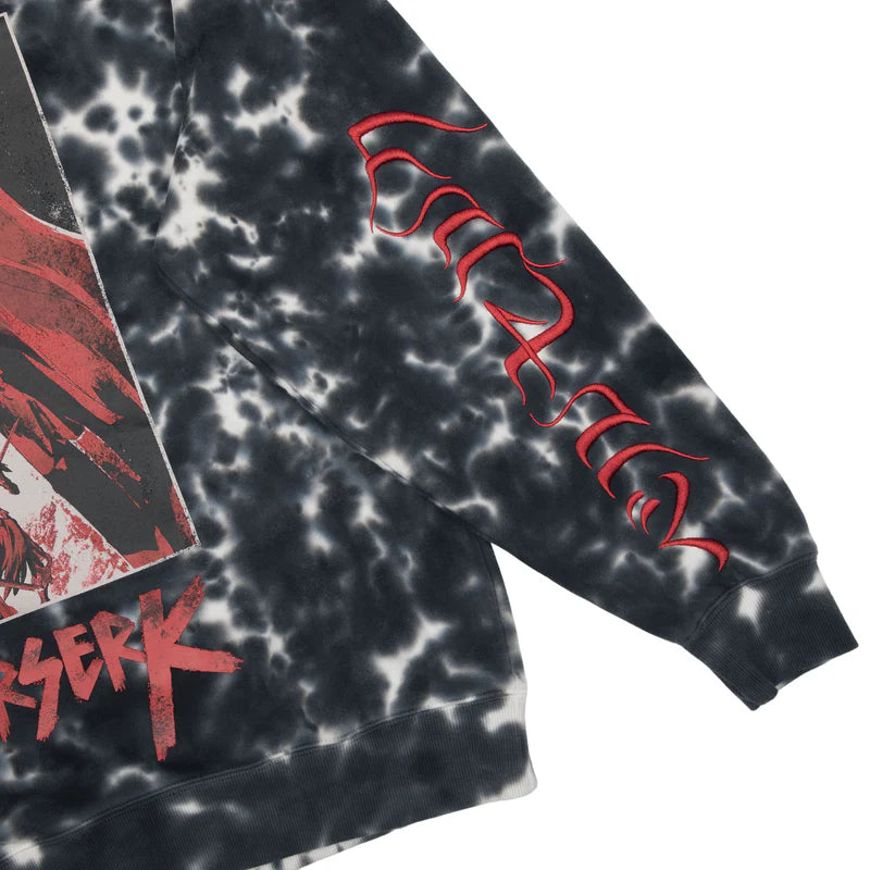 sleeve embroidery Berserk Conviction Arc Bleached Woven Crewneck Sweatshirt available at chimploot.com