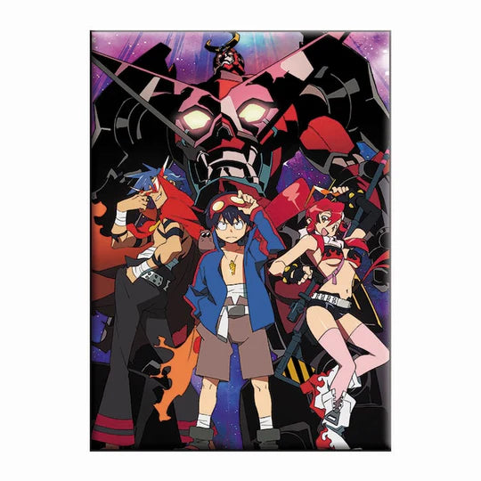 Gurren Lagann Cool Team Magnet available at chimploot.com