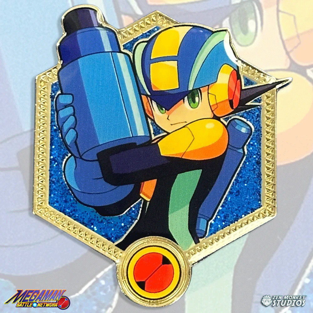 Golden Series 2: Mega Man Battle Network MegaMan.EXE Pin from zenmonkeystudios available at chimploot.com