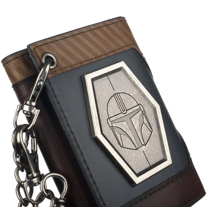 Star Wars: The Mandalorian Chain Wallet with Metal Shield