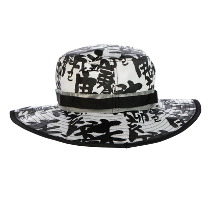 Naruto Allover Black & White Print Boonie Hat on sale at ChimpLoot.com