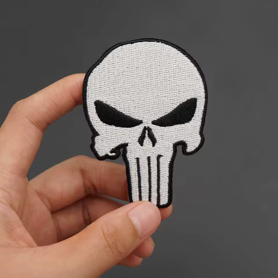 The Punisher Logo Iron-on Patch available at chimploot.com
