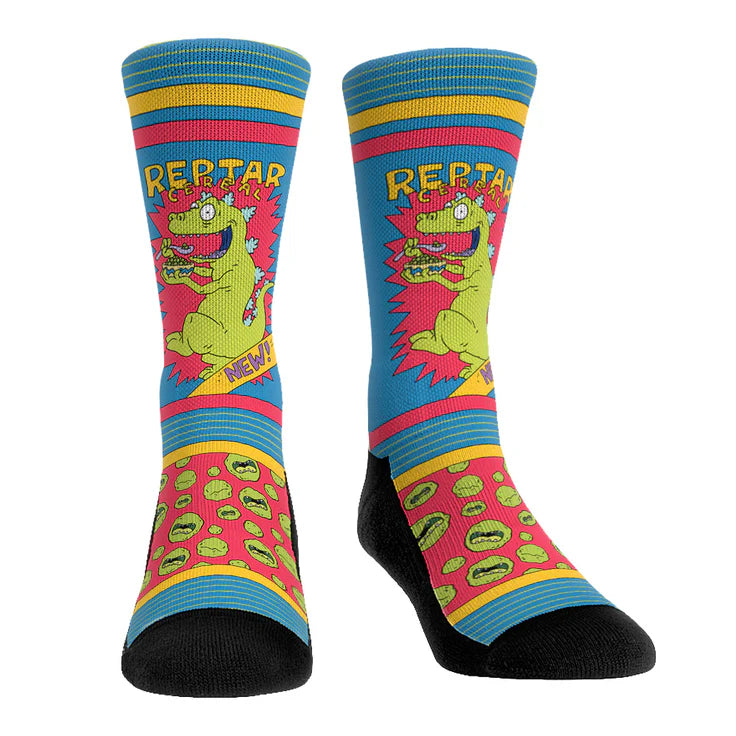 Rugrats Reptar Cereal All-Over Print Crew Socks