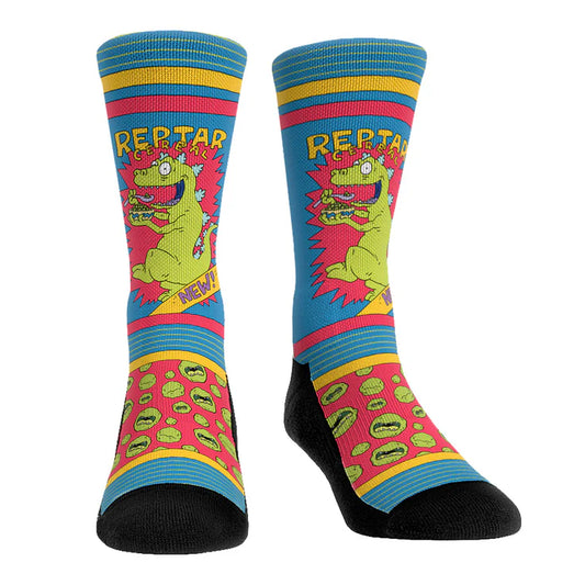 Rugrats Reptar Cereal All-Over Print Crew Socks