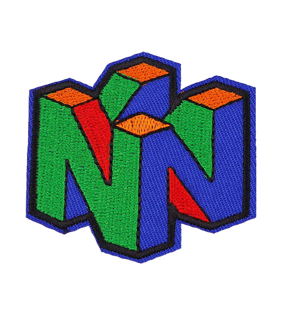 Nintendo 64 logo Iron-on Patch available at chimploot.com