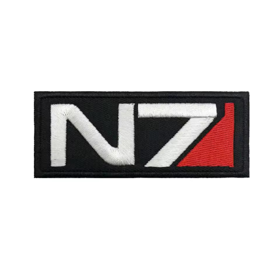 Mass Effect N7 Embroidered Hook & Loop Patch