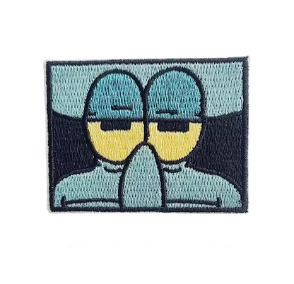 SpongeBob, Patrick & Squidward Embroidered 3-Pack Iron-on Patch Set